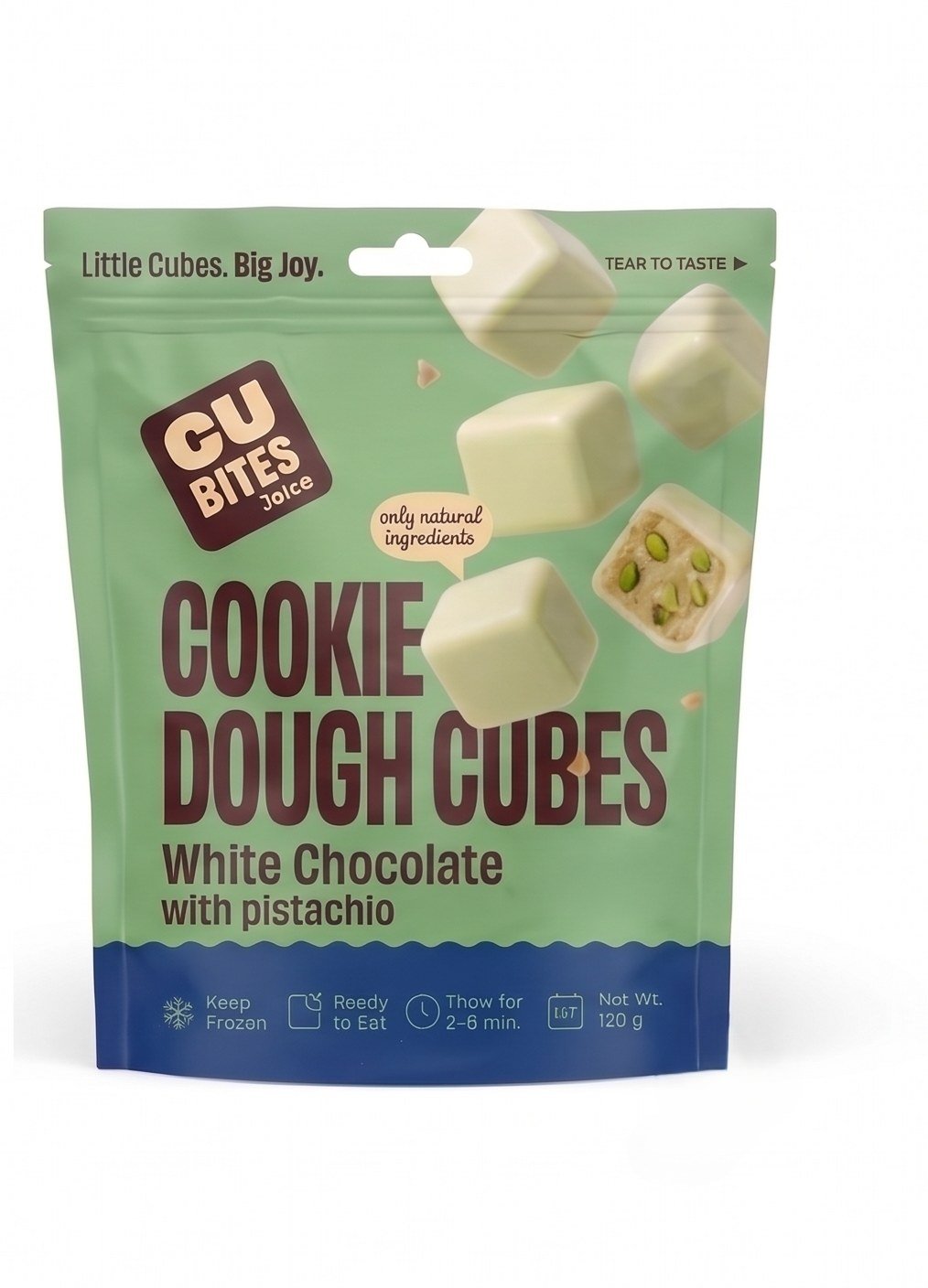 CUBITES White Chocolate with Pistachio pack